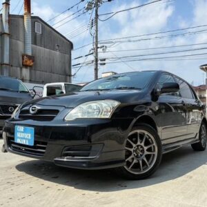 2005 Toyota Corolla Runx black gasoline used car Japan export