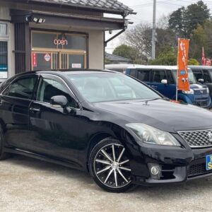 2011 Toyota Crown black gasoline used car Japan export