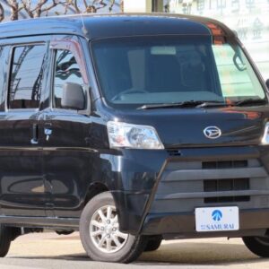 2017 Daihatsu Hijet Cargo black gasoline used car Japan export