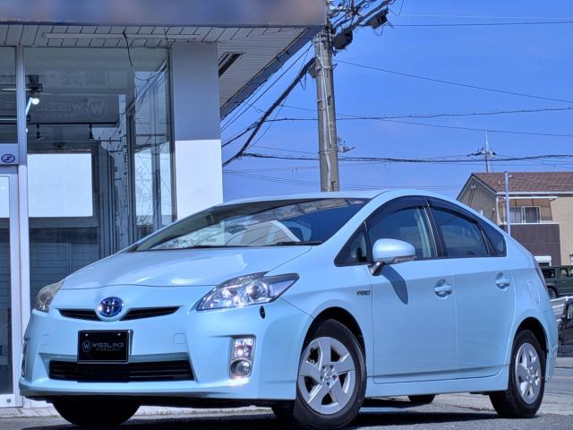 Ref:AUX-22874174 TOYOTA PRIUS 2009 1 2009 Toyota Prius blue hybrid used car Japan export