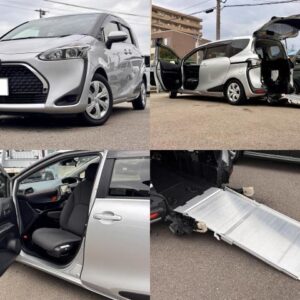 2019 Toyota Sienta silver gasoline used car Japan export