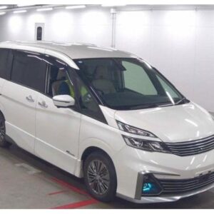 2017 Nissan Serena pearl hybrid used car Japan export