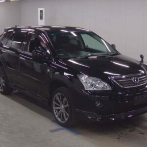 2005 Toyota Harrier Hybrid black gasoline used car Japan export