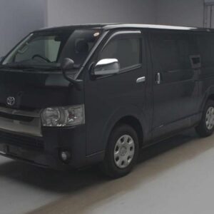 2017 Toyota Hiace Van black diesel used car Japan export