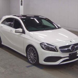 2017 Mercedes Benz A-Class white gasoline used car Japan export