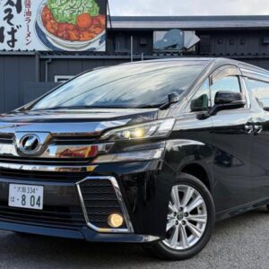 2017 Toyota Vellfire black gasoline used car Japan export