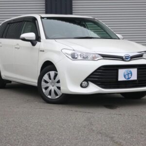 2015 Toyota Corolla Fielder pearl hybrid used car Japan export