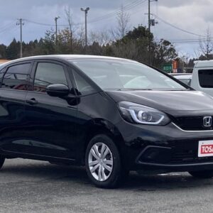 2022 Honda Fit black hybrid used car Japan export