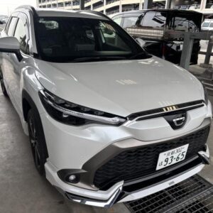 2024 Toyota Corolla Cross pearl hybrid used car Japan export