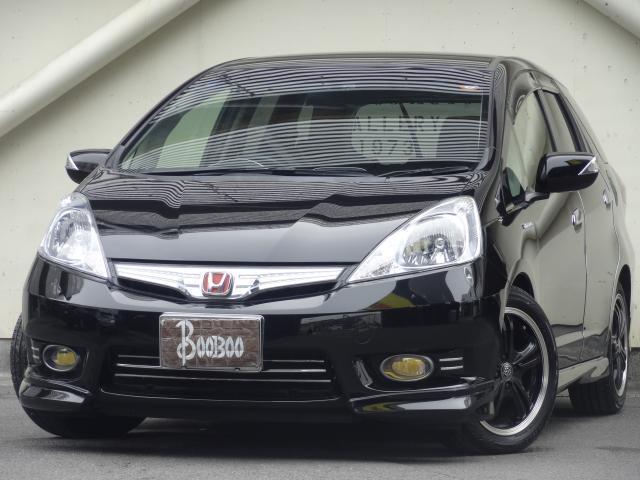 Ref:AUX-22902003 HONDA FIT SHUTTLE HYBRID 2012 1 2012 Honda Fit Shuttle Hybrid black hybrid used car Japan export