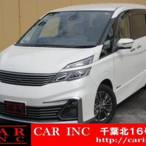 2016 Nissan Serena pearl hybrid used car Japan export