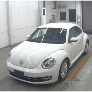 2013 Volkswagen The Beetle white gasoline used car Japan export