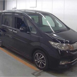2015 Honda Stepwagon Spada black gasoline used car Japan export