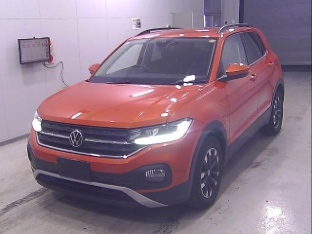 Ref:AUX-22937322 VOLKSWAGEN T-CROSS 2021 1 2021 Volkswagen T-Cross orange gasoline used car Japan export