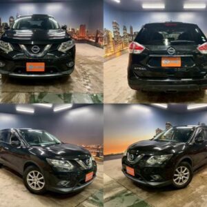 2015 Nissan X-Trail black gasoline used car Japan export