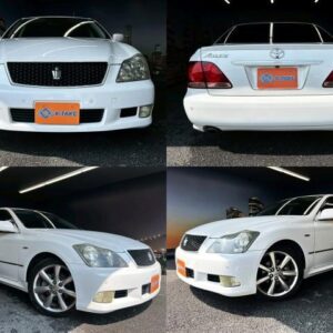 2007 Toyota Crown white gasoline used car Japan export