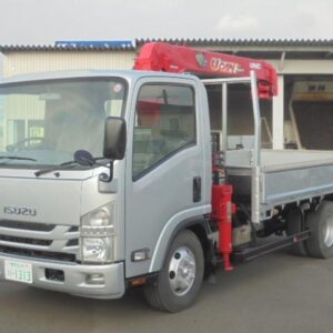 2016 Isuzu Elf Truck silver diesel used car Japan export