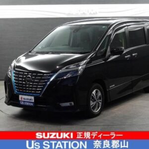 2020 Nissan Serena black gasoline used car Japan export