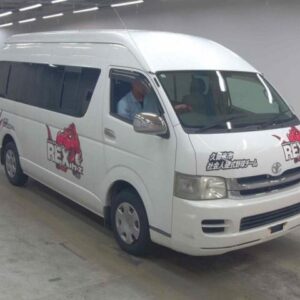 2008 Toyota Hiace Wagon white gasoline used car Japan export