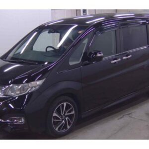 2016 Honda Stepwagon Spada black gasoline used car Japan export