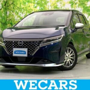 2021 Nissan Note blue gasoline used car Japan export