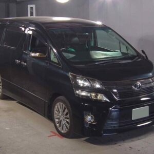 2013 Toyota Vellfire black gasoline used car Japan export