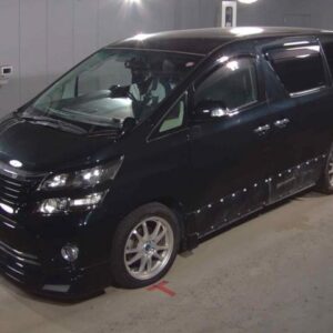 2012 Toyota Vellfire black gasoline used car Japan export