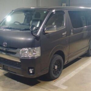 2019 Toyota Hiace Van gray diesel used car Japan export