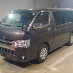 2016 Toyota Hiace Van gray diesel used car Japan export