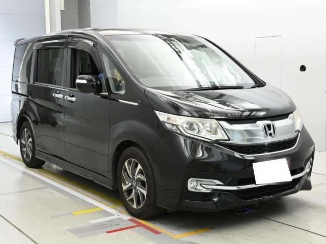 Ref:AUX-22961864 HONDA STEPWAGON SPADA 2015 1 2015 Honda Stepwagon Spada black gasoline used car Japan export