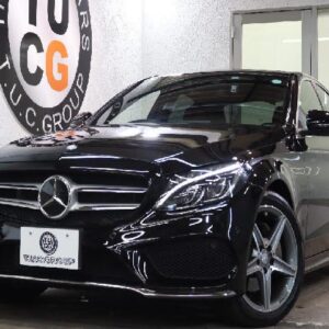 2016 Mercedes Benz C-Class black gasoline used car Japan export