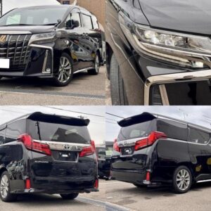 2021 Toyota Alphard black gasoline used car Japan export
