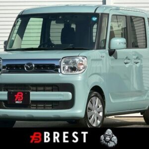 2019 Mazda Flair Wagon blue hybrid used car Japan export