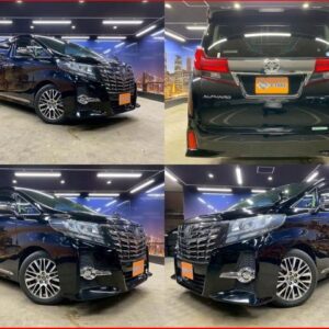 2017 Toyota Alphard black gasoline used car Japan export