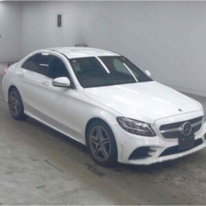 2019 Mercedes Benz C-Class white gasoline used car Japan export