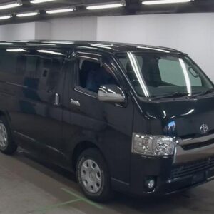 2017 Toyota Hiace Van black diesel used car Japan export
