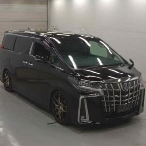 2021 Toyota Alphard black gasoline used car Japan export