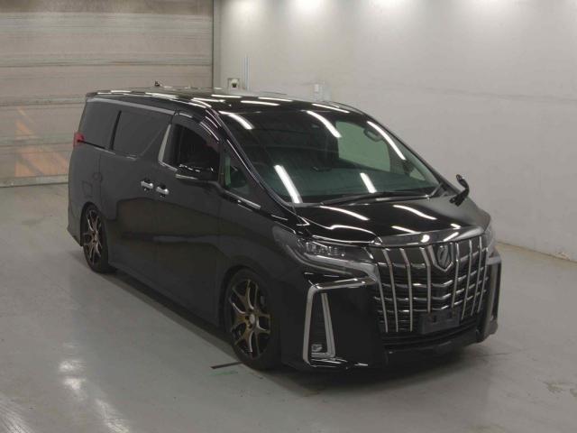 Ref:AUX-22980418 TOYOTA ALPHARD 2021 1 2021 Toyota Alphard black gasoline used car Japan export
