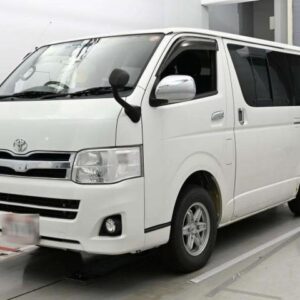 2013 Toyota Hiace Van pearl diesel used car Japan export