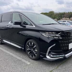 2025 Toyota Alphard Hybrid black gasoline used car Japan export