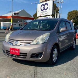 2008 Nissan Note pink gasoline used car Japan export