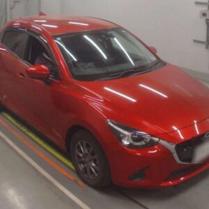 2017 Mazda Demio red gasoline used car Japan export