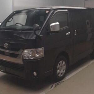2021 Toyota Hiace Van black diesel used car Japan export
