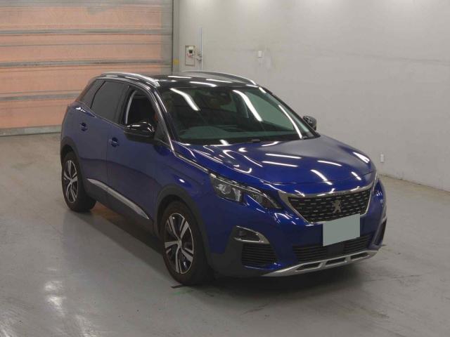Ref:AUX-22980715 PEUGEOT 3008 2021 1 2021 Peugeot 3008 blue gasoline used car Japan export