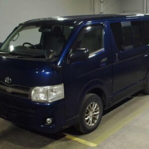 2012 Toyota Hiace Van blue diesel used car Japan export