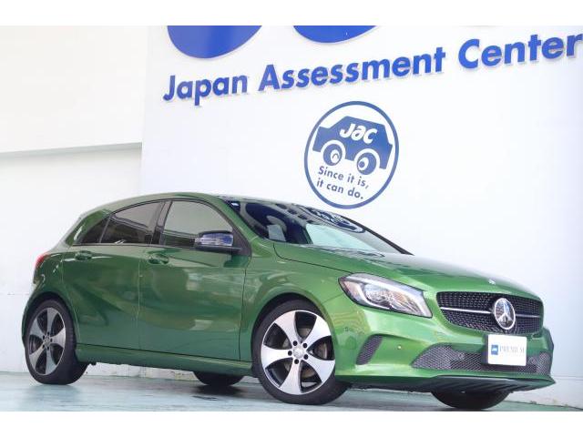 Ref:AUX-22980849 MERCEDES BENZ A-CLASS 2015 1 2015 Mercedes Benz A-Class green gasoline used car Japan export