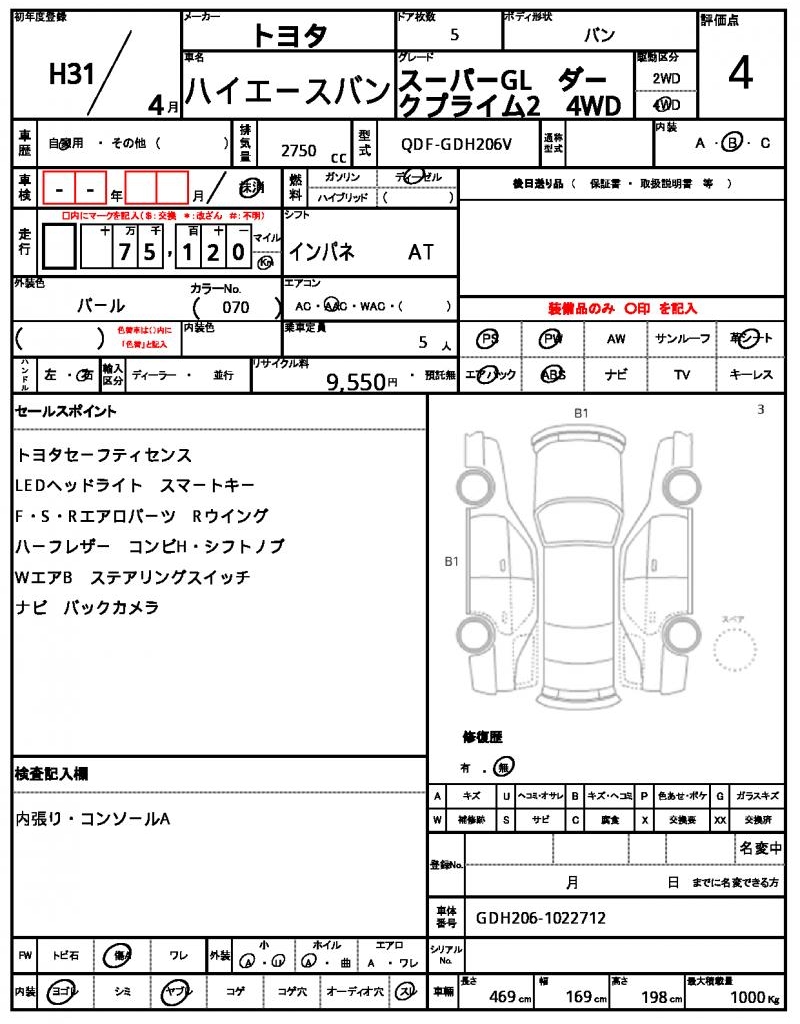 Ref:AUX-22981189 TOYOTA HIACE VAN 2019 5 Ref:AUX-22981189 TOYOTA HIACE VAN 2019 - Image 5