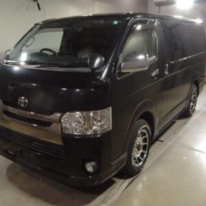 2016 Toyota Hiace Van black diesel used car Japan export