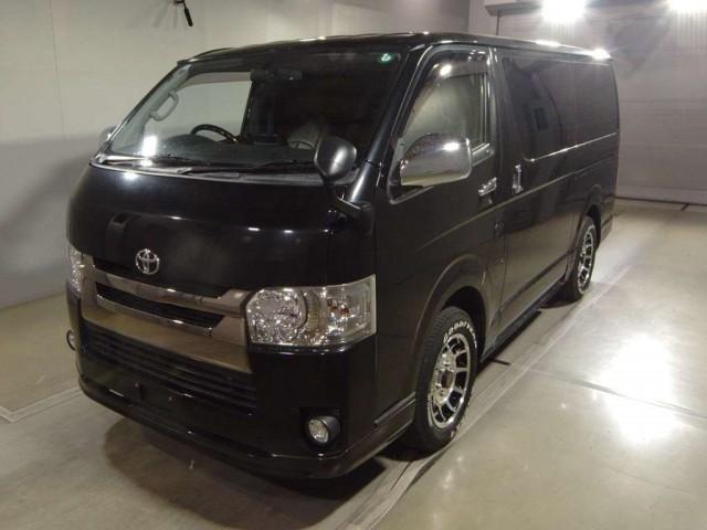 Ref:AUX-22984586 TOYOTA HIACE VAN 2016 1 2016 Toyota Hiace Van black diesel used car Japan export