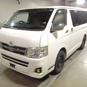 2013 Toyota Hiace Van pearl diesel used car Japan export